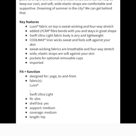 Lululemon City Tank Black Top Peplum Pleat Waist Women’s 4 Gym Athleisure - Picture 5 of 6